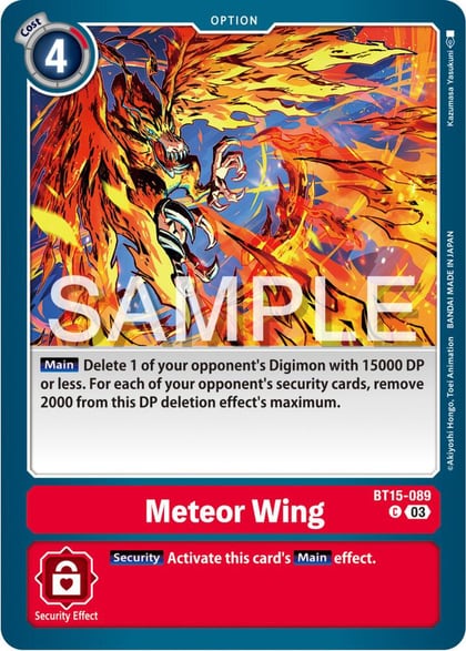 Meteor Wing, Exceed Apocalypse BT15-089 C