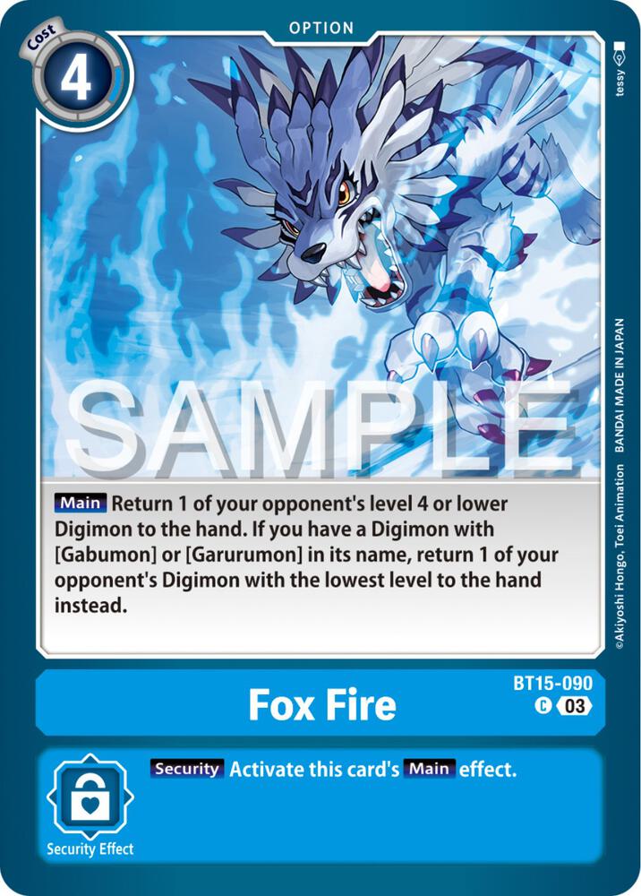 Fox Fire, Exceed Apocalypse BT15-090 C