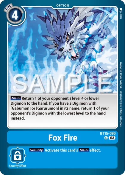 Fox Fire, Exceed Apocalypse BT15-090 C