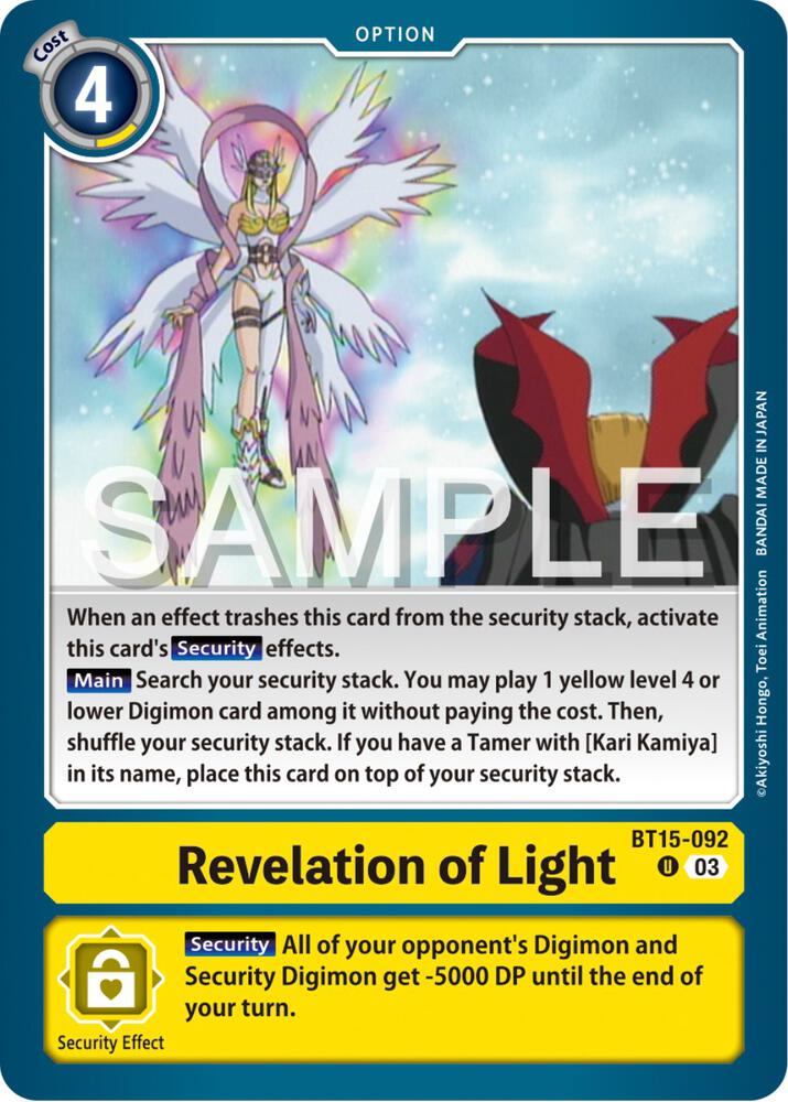 Revelation of Light, Exceed Apocalypse BT15-092 U