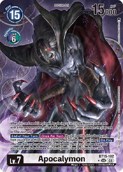 Apocalymon (Alternate Art), Exceed Apocalypse BT15-102 SEC