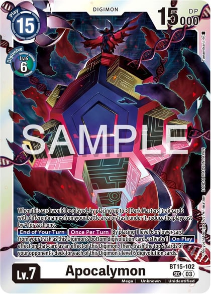 Apocalymon, Exceed Apocalypse BT15-102 SEC