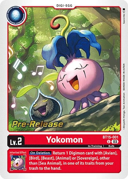Yokomon, Exceed Apocalypse Pre-Release Cards BT15-001 U