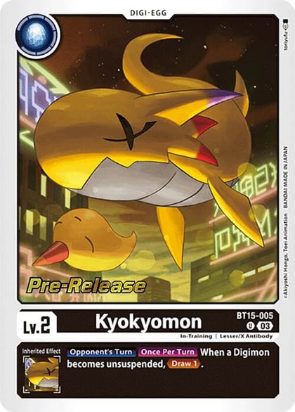 Kyokyomon, Exceed Apocalypse Pre-Release Cards BT15-005 U