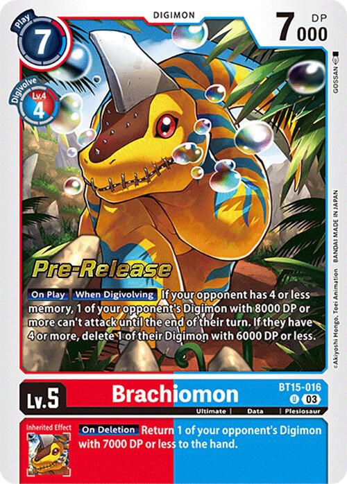 Brachiomon, Exceed Apocalypse Pre-Release Cards BT15-016 U