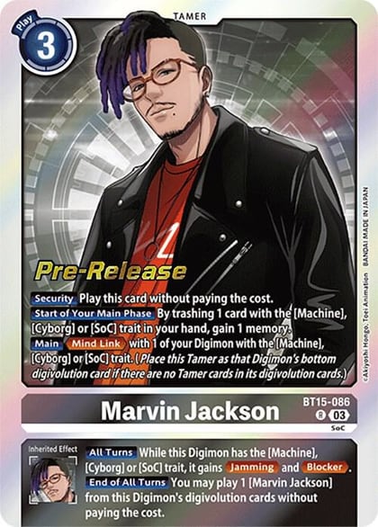 Marvin Jackson, Exceed Apocalypse Pre-Release Cards BT15-086 R