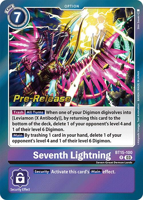 Seventh Lightning, Exceed Apocalypse Pre-Release Cards BT15-100 R