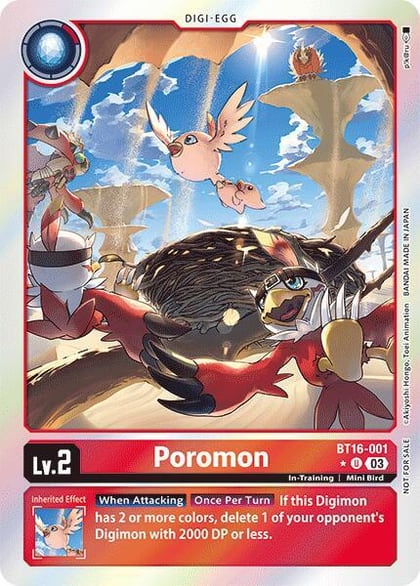 Poromon (Box Promotion Pack: Beginning Observer), Beginning Observer BT16-001 U