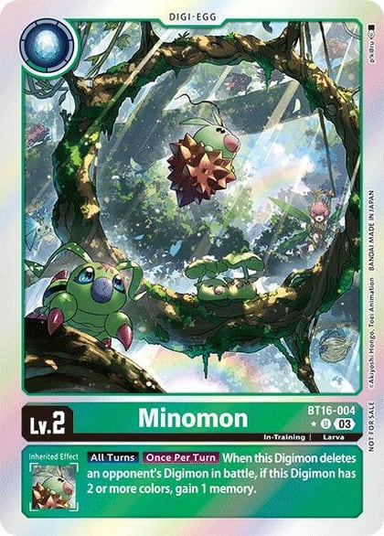 Minomon (Box Promotion Pack: Beginning Observer), Beginning Observer BT16-004 U