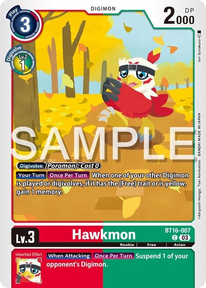 Hawkmon, Beginning Observer BT16-007 C
