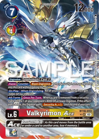 Valkyrimon ACE (Alternate Art), Beginning Observer BT16-013 SR