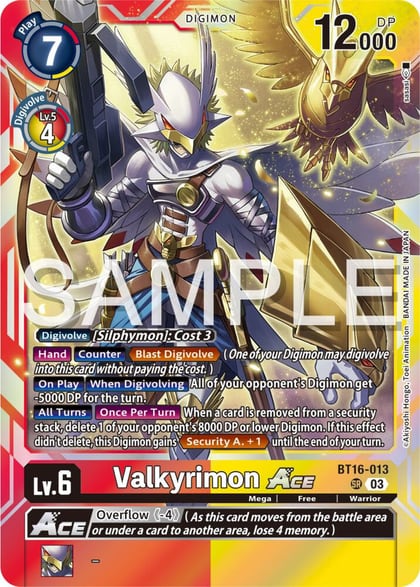 Valkyrimon ACE, Beginning Observer BT16-013 SR