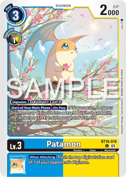 Patamon, Beginning Observer BT16-016 C