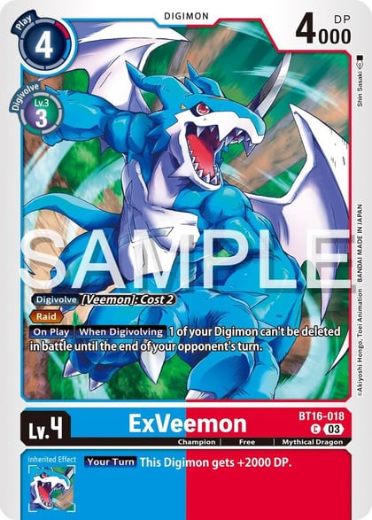 ExVeemon, Beginning Observer BT16-018 C