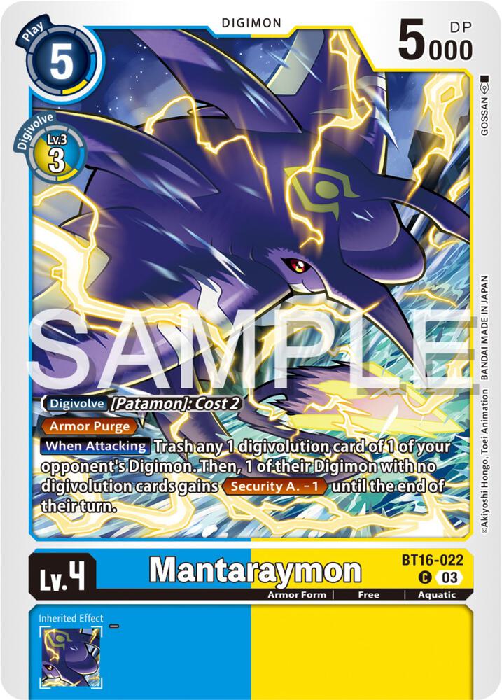 Mantaraymon, Beginning Observer BT16-022 C