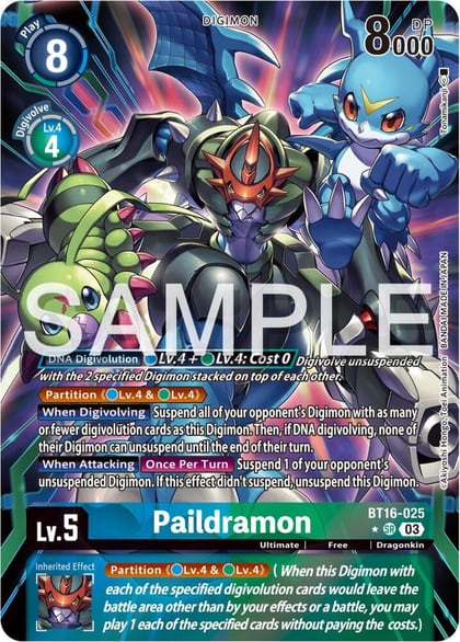 Paildramon (Alternate Art), Beginning Observer BT16-025 SR