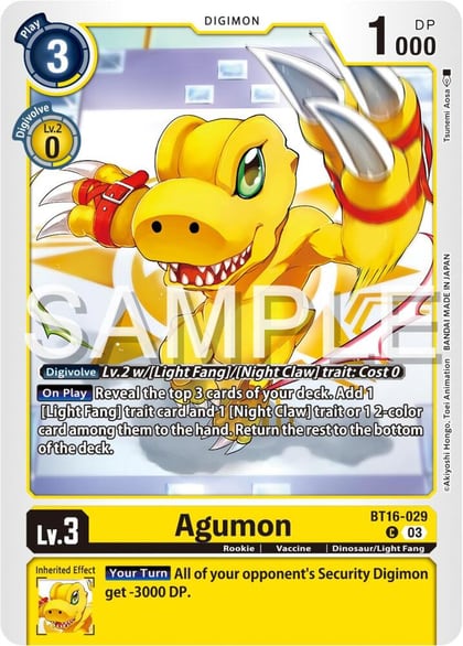 Agumon, Beginning Observer BT16-029 C