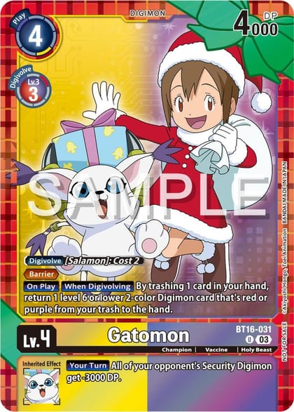 Gatomon (Winter Holiday Event 2024), Beginning Observer BT16-031 U