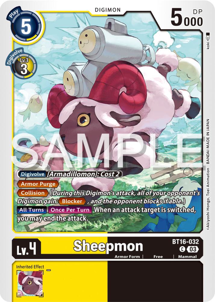 Sheepmon, Beginning Observer BT16-032 C