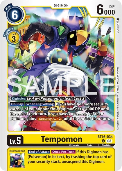 Tempomon, Beginning Observer BT16-034 C