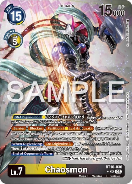 Chaosmon (Alternate Art), Beginning Observer BT16-036 SR