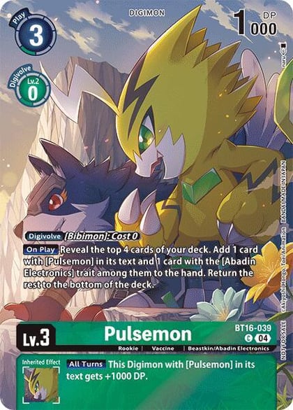 Pulsemon (Legend Pack 2024), Beginning Observer BT16-039 C