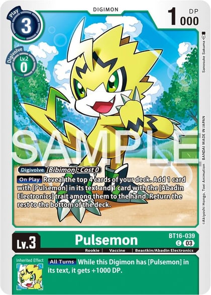 Pulsemon, Beginning Observer BT16-039 C