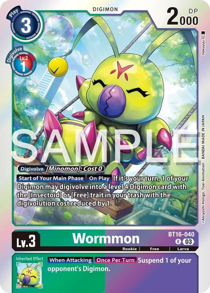 Wormmon, Beginning Observer BT16-040 R