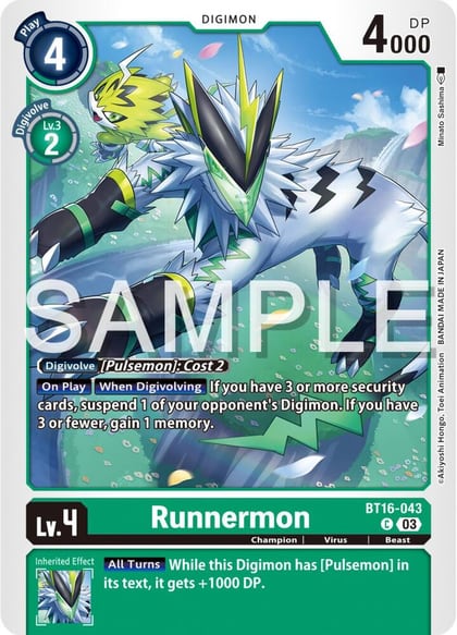 Runnermon, Beginning Observer BT16-043 C
