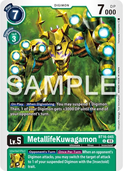 MetallifeKuwagamon, Beginning Observer BT16-045 U
