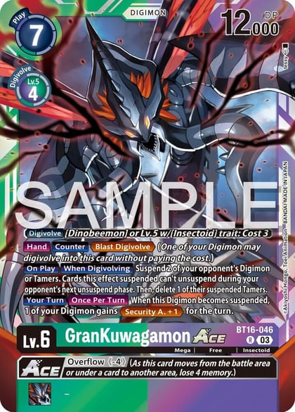GranKuwagamon ACE, Beginning Observer BT16-046 R