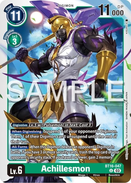 Achillesmon, Beginning Observer BT16-047 U