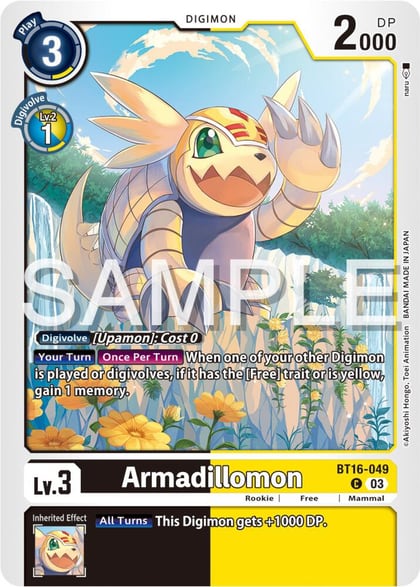 Armadillomon, Beginning Observer BT16-049 C