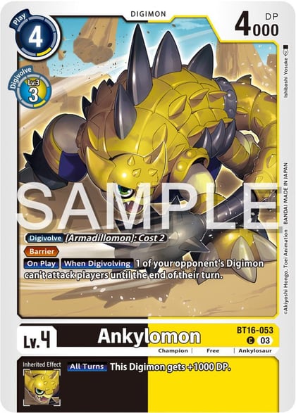 Ankylomon, Beginning Observer BT16-053 C