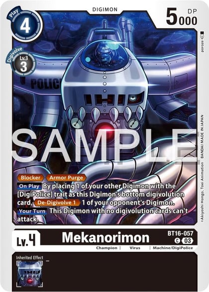 Mekanorimon, Beginning Observer BT16-057 C