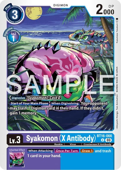 Syakomon (X Antibody), Beginning Observer BT16-066 U