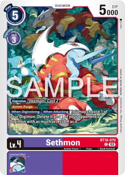 Sethmon, Beginning Observer BT16-070 C