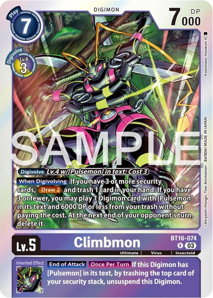 Climbmon, Beginning Observer BT16-074 R