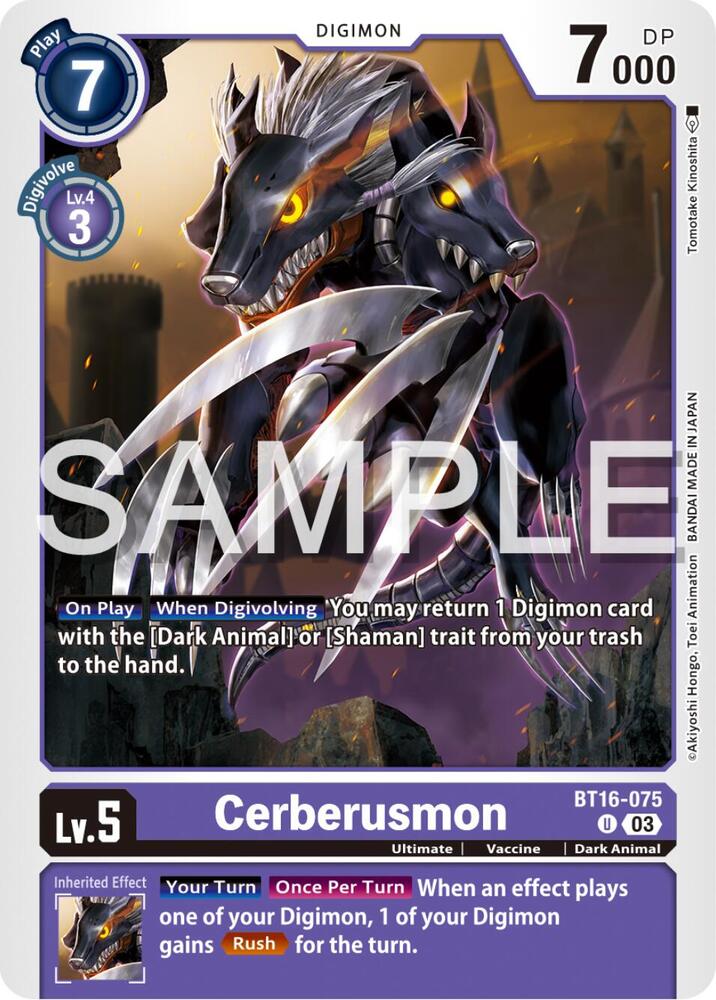 Cerberusmon, Beginning Observer BT16-075 U