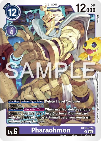 Pharaohmon, Beginning Observer BT16-078 U