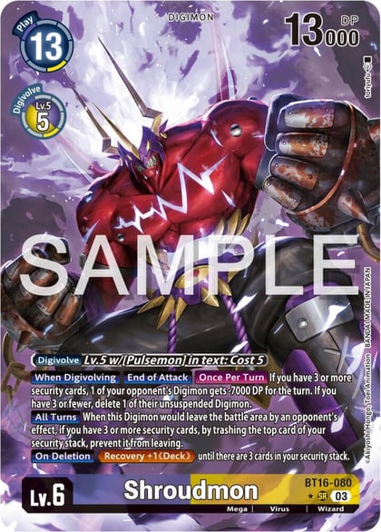 Shroudmon (Alternate Art), Beginning Observer BT16-080 SR