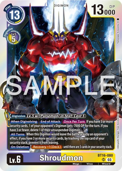 Shroudmon, Beginning Observer BT16-080 SR