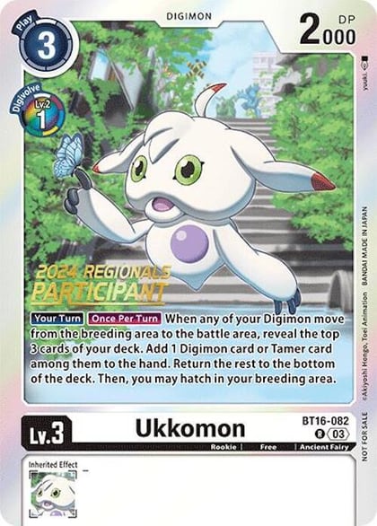 Ukkomon (2024 Regionals Participant), Beginning Observer BT16-082 R