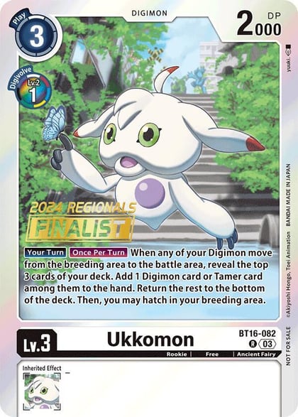 Ukkomon (2024 Regionals Finalist), Beginning Observer BT16-082 R