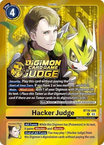 Hacker Judge (Judge Pack 6), Beginning Observer BT16-086 R