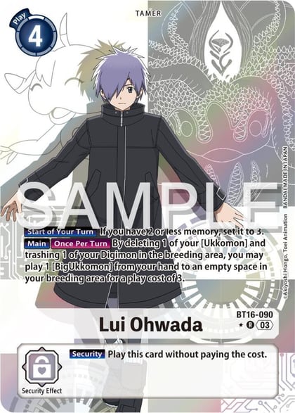Lui Ohwada (Alternate Art), Beginning Observer BT16-090 R