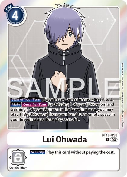 Lui Ohwada, Beginning Observer BT16-090 R