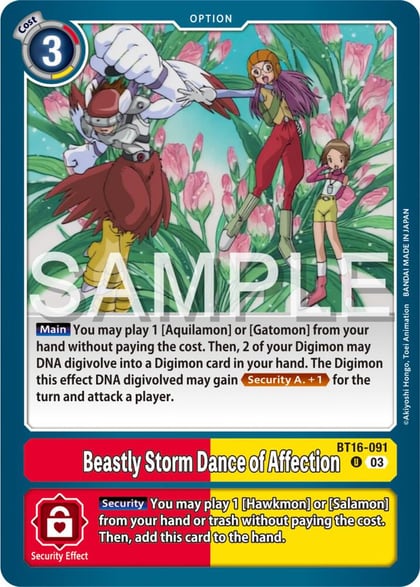 Beastly Storm Dance of Affection, Beginning Observer BT16-091 U