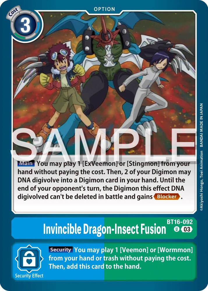 Invincible Dragon-Insect Fusion, Beginning Observer BT16-092 U
