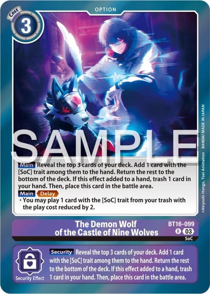 The Demon Wolf of the Castle of Nine Wolves, Beginning Observer BT16-099 R